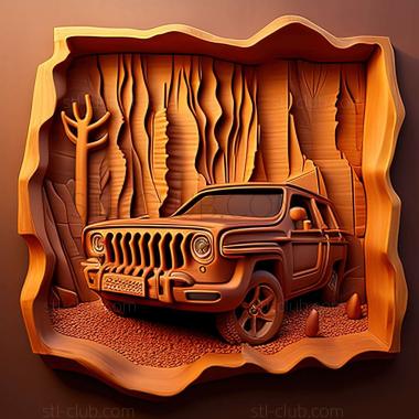 3D мадэль Jeep Cherokee SJ (STL)